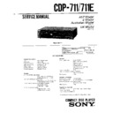 Sony CDP-711, CDP-711E Service Manual