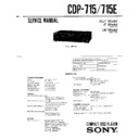 Sony CDP-715, CDP-715E Service Manual