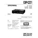 cdp-c221, cdp-c231, sen-421cd service manual