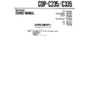 Sony CDP-C235, CDP-C335 Service Manual