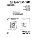 Sony CDP-C245, CDP-C345, CDP-C741 (serv.man2) Service Manual