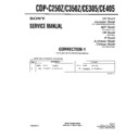 Sony CDP-C250Z, CDP-C350Z, CDP-CE305, CDP-CE405 (serv.man2) Service Manual