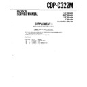 Sony CDP-C322M Service Manual