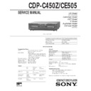 Sony CDP-C450Z, CDP-CE505 Service Manual