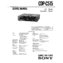 Sony CDP-C515 Service Manual