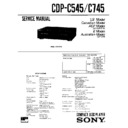 Sony CDP-C545, CDP-C745 Service Manual