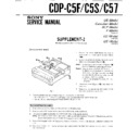 Sony CDP-C57, CDP-C5F, CDP-C5S Service Manual