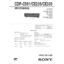 cdp-c591, cdp-ce235, cdp-ce335, sen-r2900 service manual