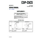 Sony CDP-C5CS (serv.man2) Service Manual