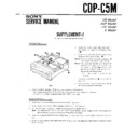 Sony CDP-C5M Service Manual