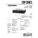 Sony CDP-C69ES Service Manual