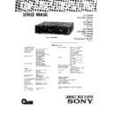Sony CDP-C705, CDP-C75ES, CDP-C85ES Service Manual