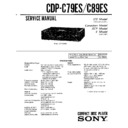 cdp-c79es, cdp-c89es service manual