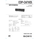Sony CDP-CA70ES Service Manual