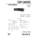 cdp-ca80es service manual