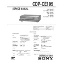 Sony CDP-CE105 Service Manual