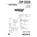Sony CDP-CE525, CDP-CE535 Service Manual