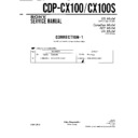 Sony CDP-CX100, CDP-CX100S (serv.man2) Service Manual