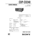 Sony CDP-CX240 Service Manual