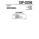 Sony CDP-CX250 (serv.man2) Service Manual