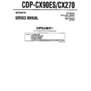 Sony CDP-CX270, CDP-CX90ES (serv.man2) Service Manual
