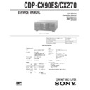 Sony CDP-CX270, CDP-CX90ES Service Manual