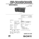 cdp-cx333es, cdp-cx555es service manual