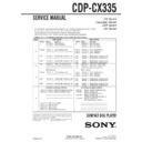 cdp-cx335 service manual