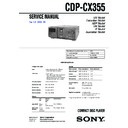 cdp-cx355 service manual