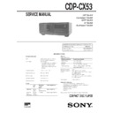 Sony CDP-CX53 Service Manual