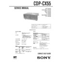 Sony CDP-CX55 Service Manual