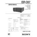 Sony CDP-CX57 Service Manual