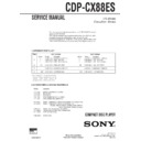 Sony CDP-CX88ES Service Manual