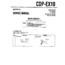 Sony CDP-EX10 Service Manual