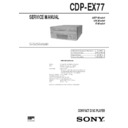Sony CDP-EX77, CDP-EX770, DHC-EX77MD, DHC-MD77, MHC-EX66 Service Manual
