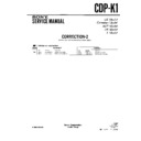 Sony CDP-K1 (serv.man2) Service Manual