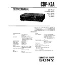 Sony CDP-K1A Service Manual
