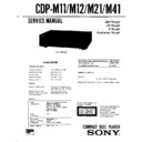 Sony CDP-M11, CDP-M12, CDP-M21, CDP-M41, LBT-D105, LBT-D105CD, LBT-D205, LBT-D205CD, LBT-D305CD Service Manual