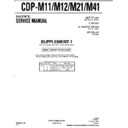 Sony CDP-M11, CDP-M12, CDP-M21, CDP-M41 Service Manual