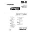Sony CDP-S1, SHC-S1, SHC-S2, SHC-S3 (serv.man2) Service Manual