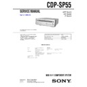Sony CDP-SP55, CMT-SP55MD, CMT-SP55TC Service Manual
