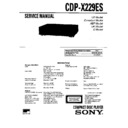Sony CDP-X229ES Service Manual