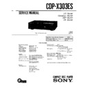 Sony CDP-X303ES Service Manual