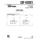 Sony CDP-X505ES (serv.man2) Service Manual
