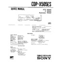 Sony CDP-X505ES Service Manual
