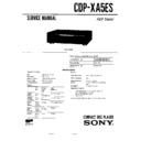Sony CDP-XA5ES Service Manual