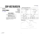 Sony CDP-XE270, CDP-XE370, HCD-RG190, HCD-RG290, MHC-RG190, MHC-RG290 Service Manual