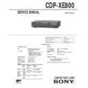 cdp-xe800 service manual