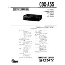 Sony CDX-A55, CDX-A55RF, XA-18MK2, XCP-A55 Service Manual
