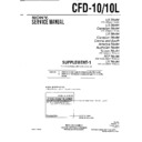 Sony CFD-10, CFD-10L Service Manual